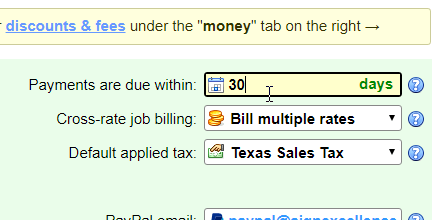 Customize your invoice settings