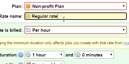 Name your new rate