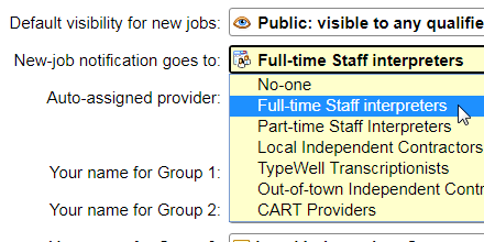New-job notification setting