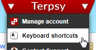 Show list of keyboard shortcuts